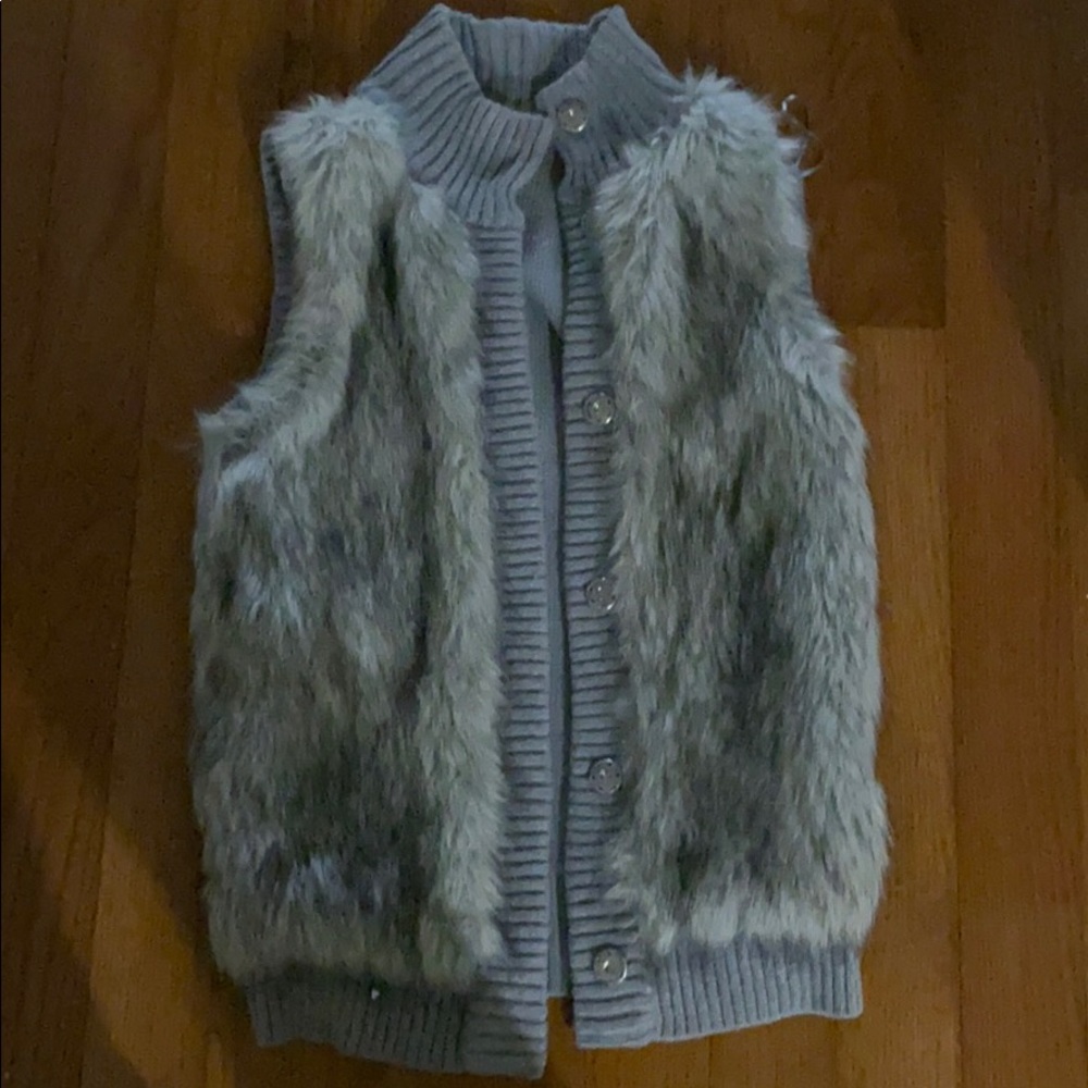 Michael Korn Fur Sweater Vest